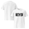 escape_from.BELDOCH 3 unisex organic cotton t shirt white front and back 68aac95390629